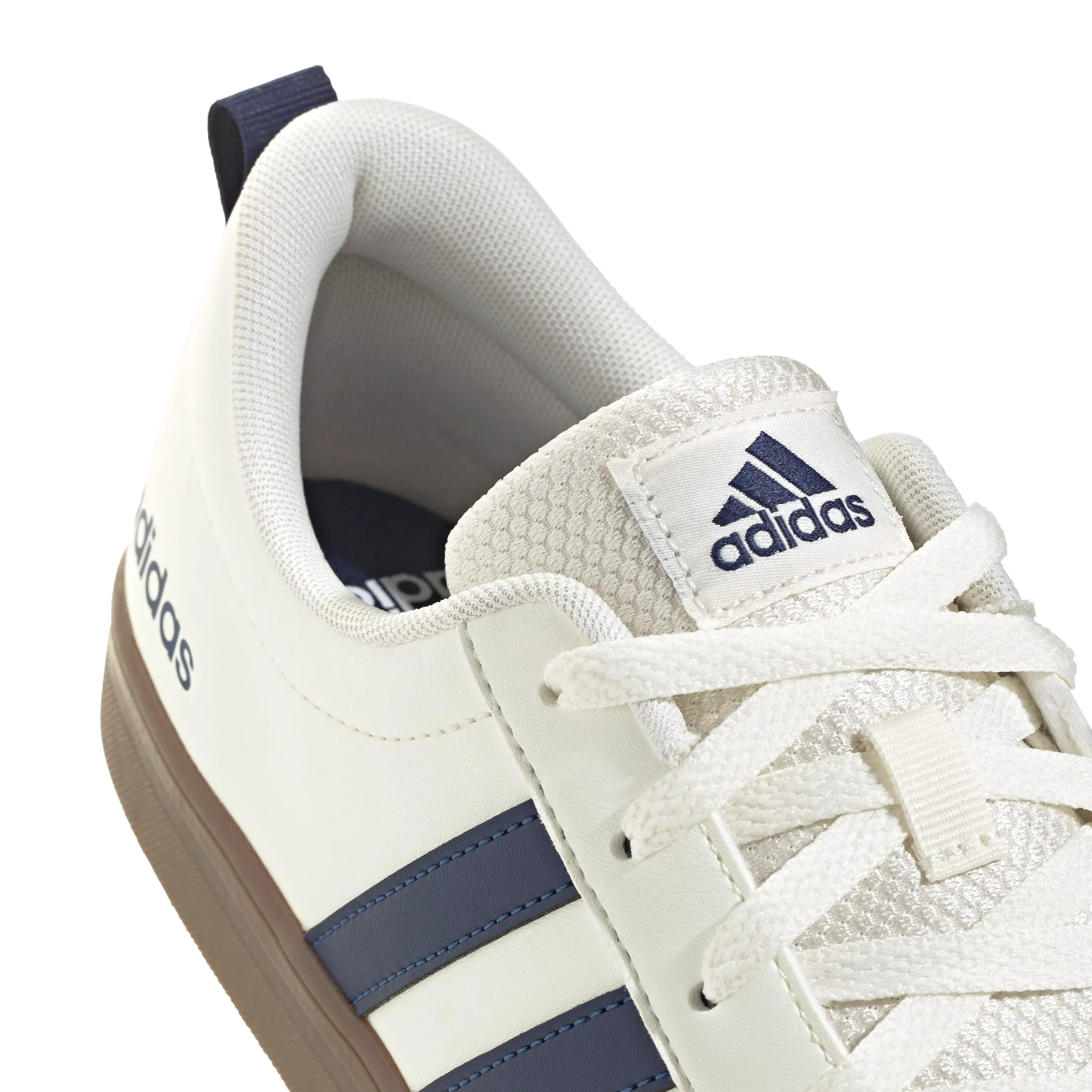 adidas Vs Pace 2.0 Shoes, Sneakers Uomo, Bianco Sporco Blu Scuro Oro Met, 36 EU - immagine 4
