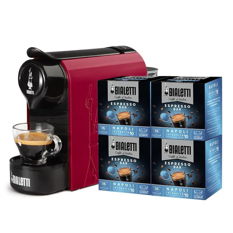 Bialetti Bundle Gioia Rosso + 64 Caps Napoli - immagine 1