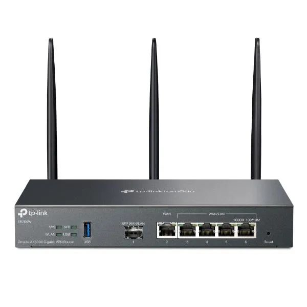 Tp-Link Omada AX3000 Gigabit Vpn Router, 1× Sfp Wa ER706W - immagine 1