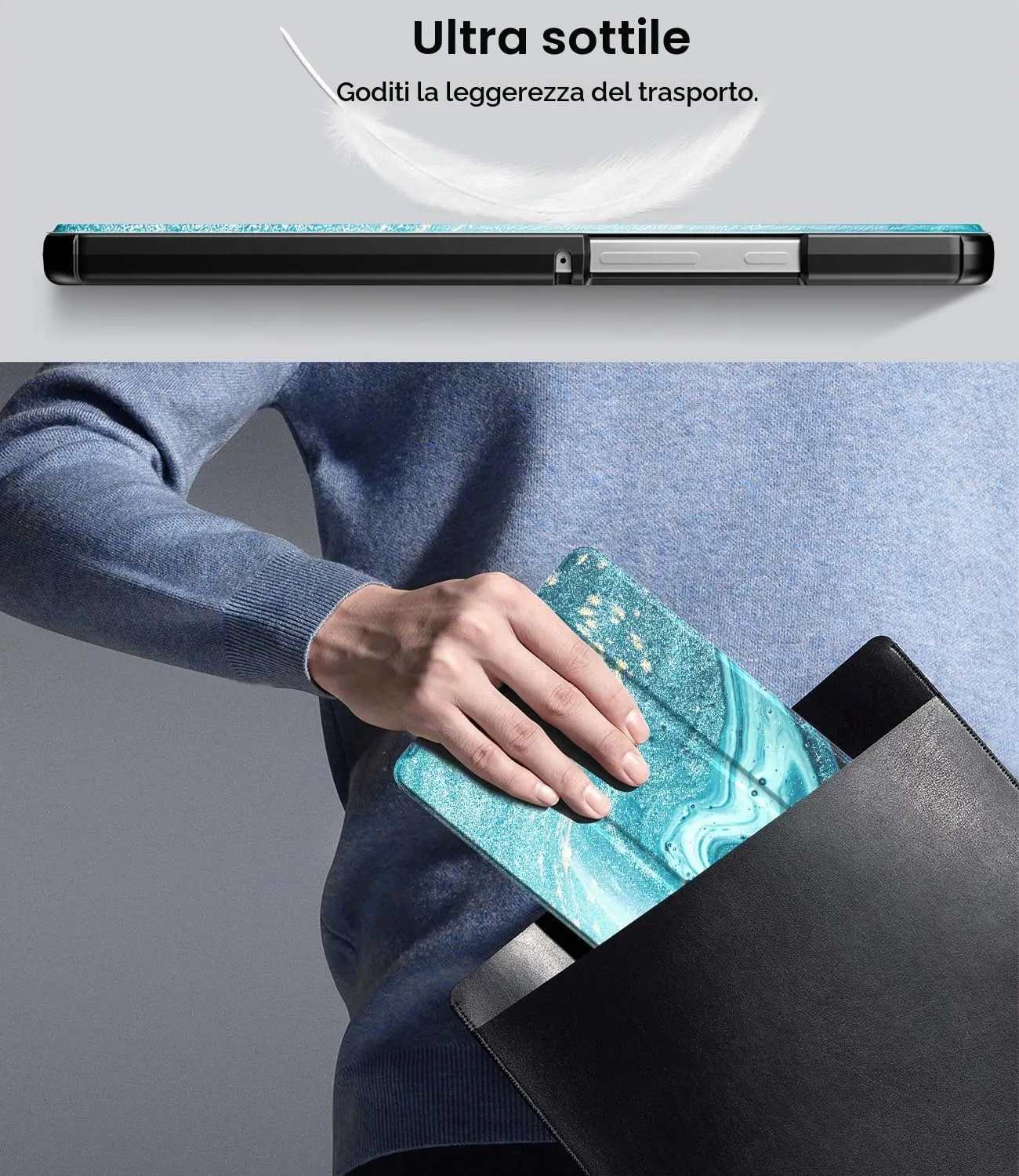 TiMOVO Cover per Samsung Galaxy Tab A11/A9 8,7 Pollici, Doratura - immagine 7