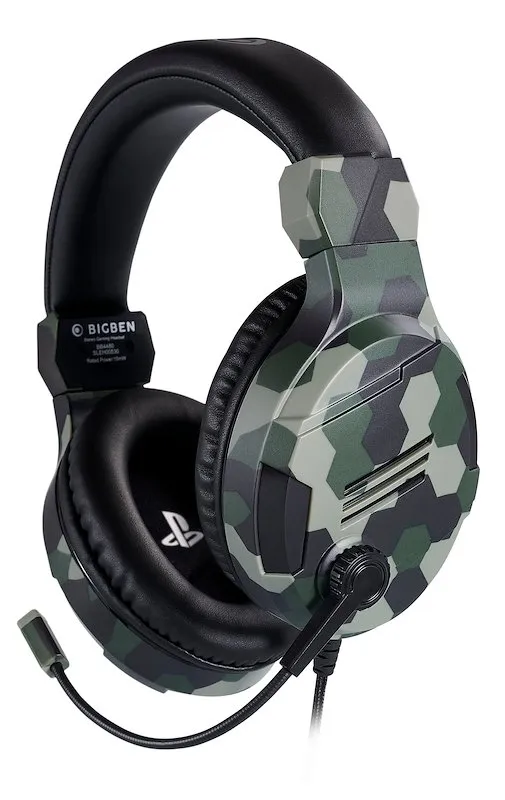 Bigben Cuffie Gaming Stereo V3 Ps4ofheadsetv3 Camouflage Green - immagine 1