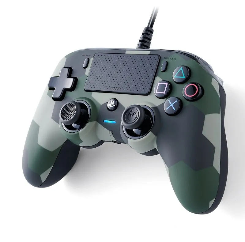 Nacon Controller Wired Compact PS4 Ps4ofcpadcamo Camouflage Green - immagine 1