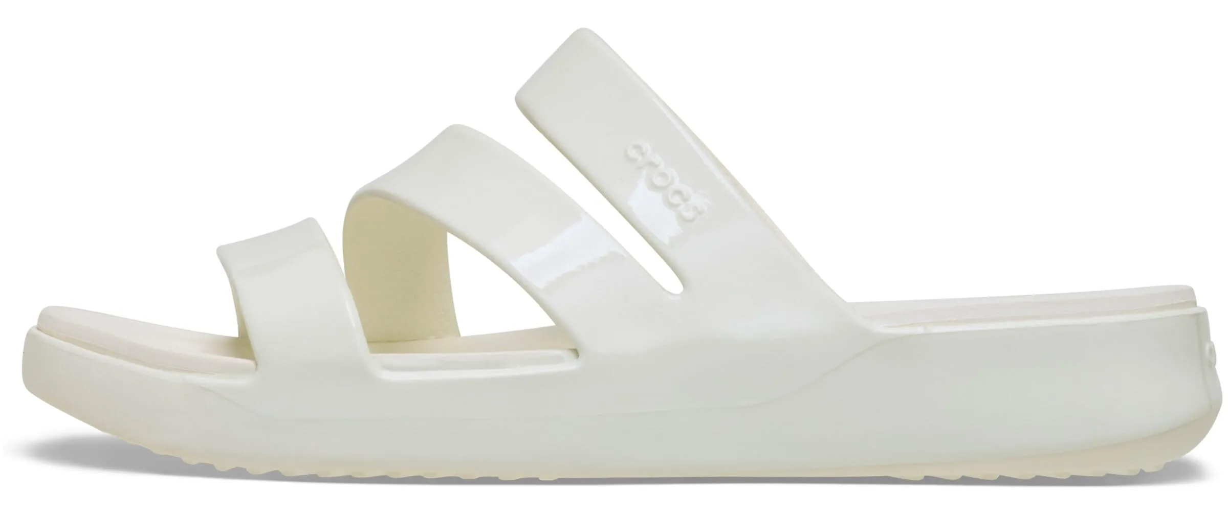 Crocs Getaway Patent Strappy Sandalo, Gesso, Donna, EU 34-35 - immagine 4