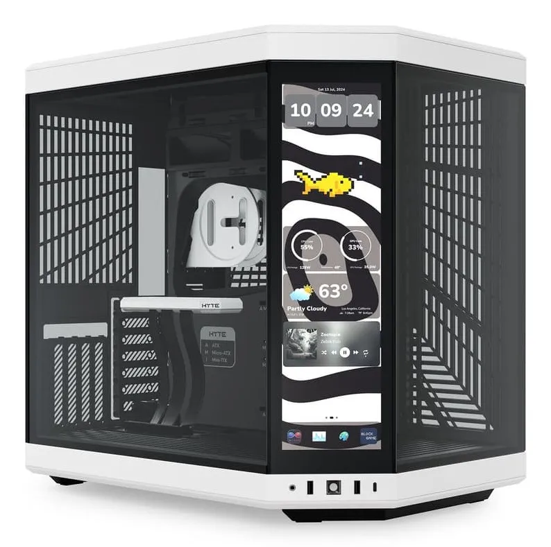 Hyte Y70 Touch Infinite Panda - Bianco/Nero - immagine 1