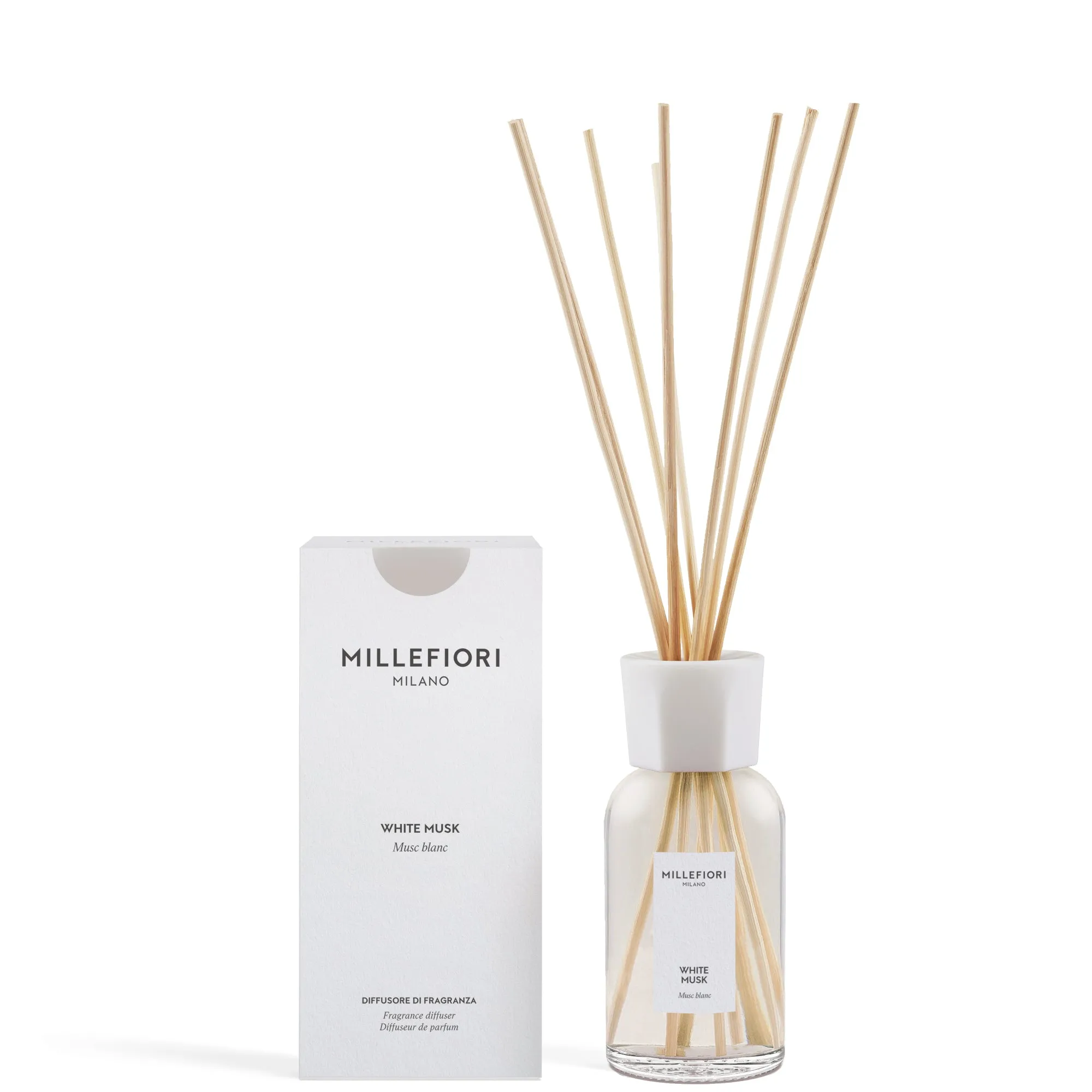 Millefiori Milano Millefiori Milano Diffusore a Bastoncini White Musk - 250 ML - immagine 1