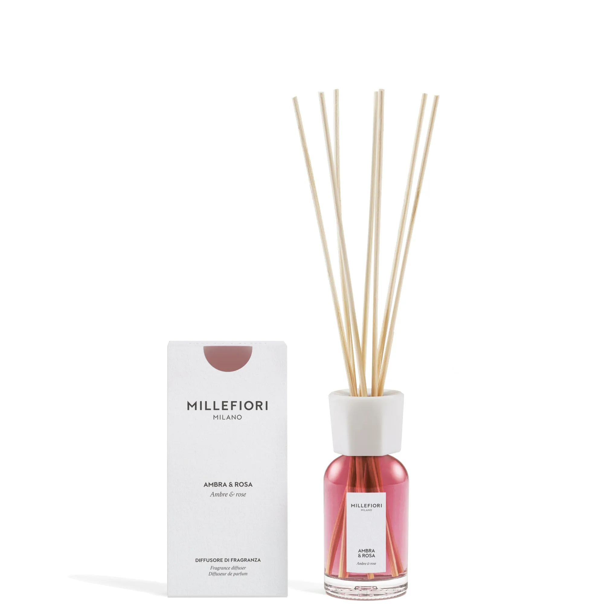 Millefiori Milano Millefiori Milano Diffusore a Bastoncini Ambra & Rosa - 100 ML - immagine 1