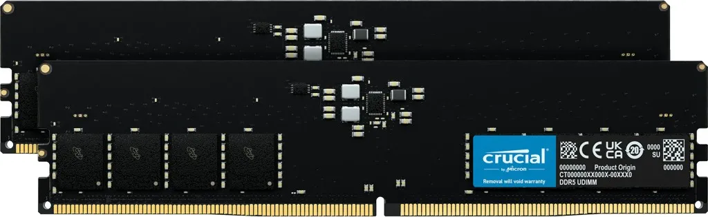 Crucial CT2K32G56C46U5 memoria 64 GB 2 x 32 GB DDR5 - immagine 1
