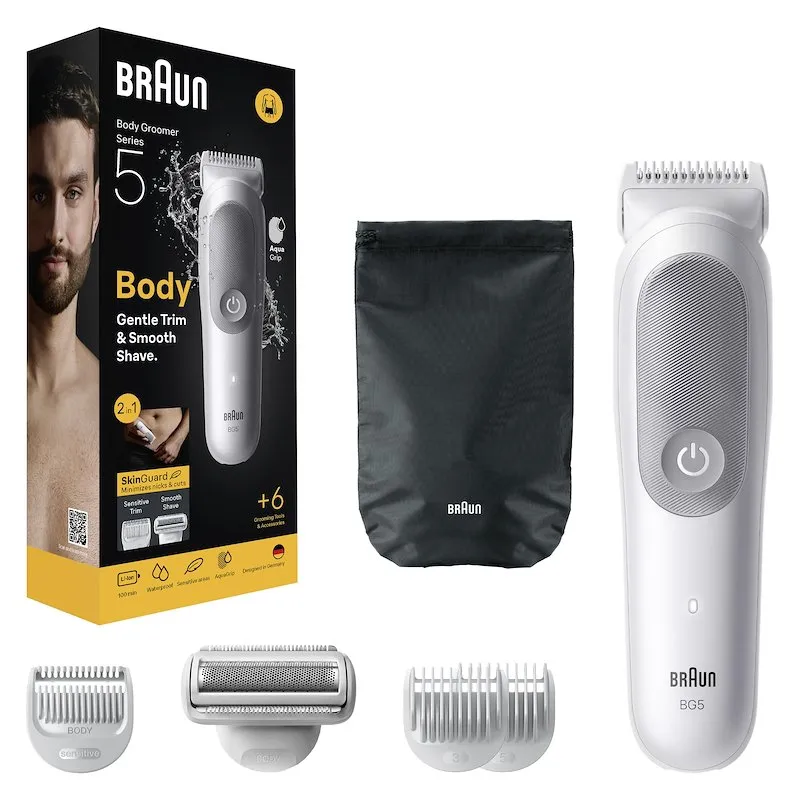 Braun Rasoio Elettrico Corpo Uomo Series 5 Bg 5550 Grigio - immagine 1