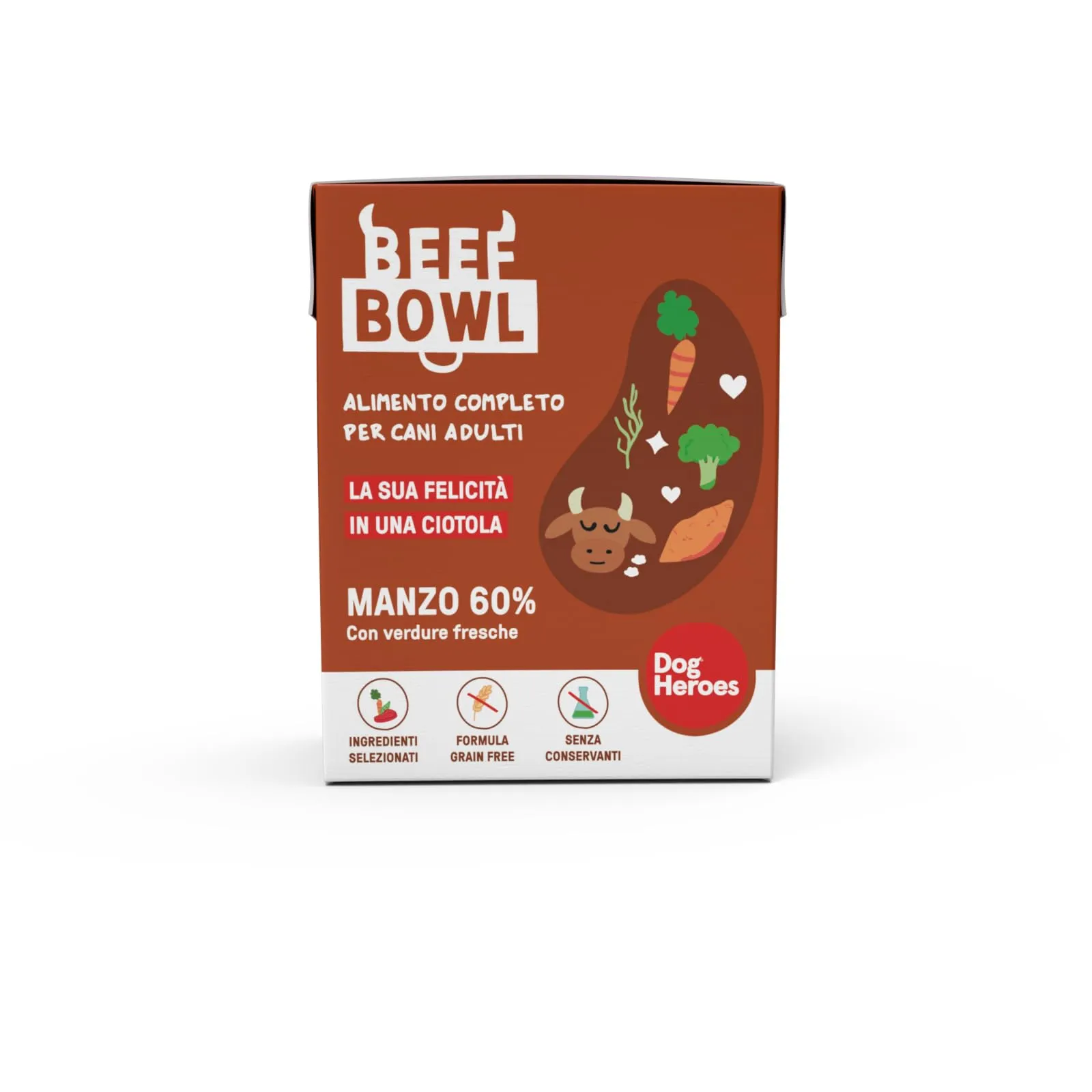 Dog Heroes Cibo Umido per Cani Manzo + Pollo (60%) 36x390g - immagine 3