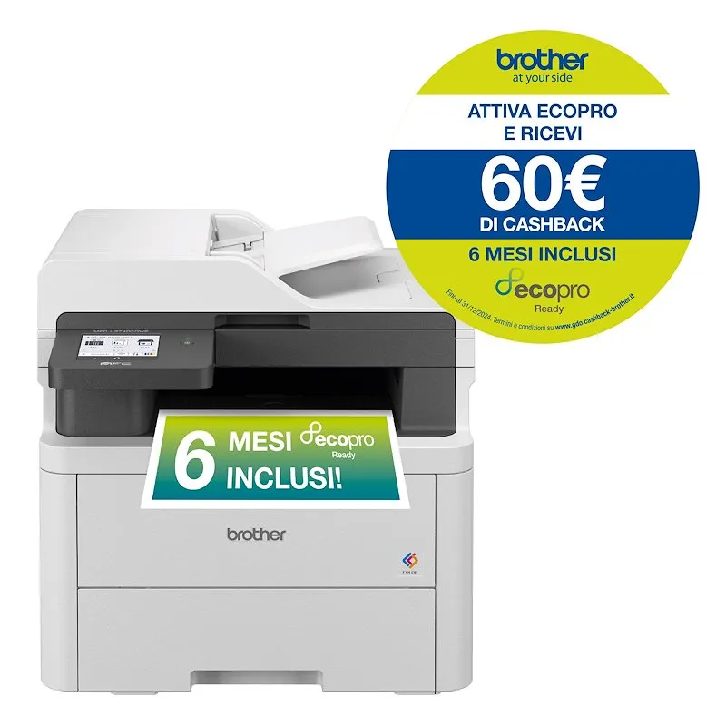 Brother Stampante LED a colori Mfcl3740cdwe - immagine 1