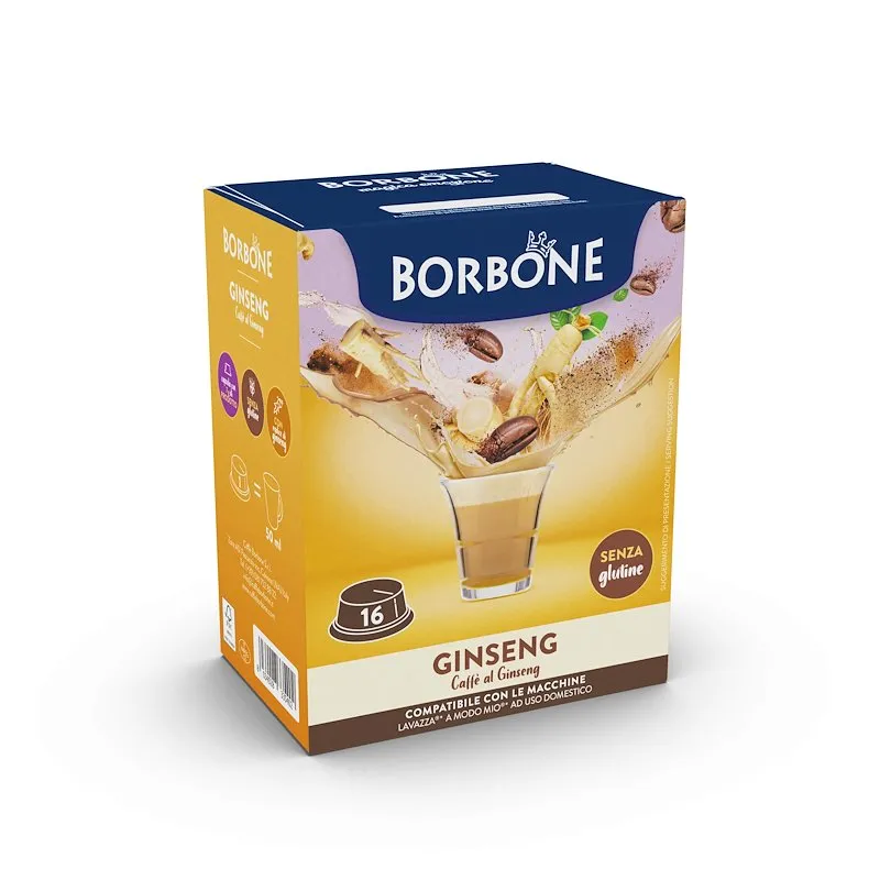 Caffe' Borbone 16 Capsule Ginseng AMGINSENGZERO6X - immagine 1