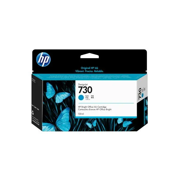 Hp 730 130-ML Cyan Ink Cartridge P2V62A - immagine 1
