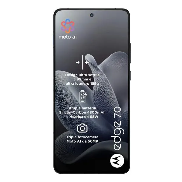 Motorola Moto Edge 70 8/256 Pantone Gadget Gray PBA50064IT - immagine 1