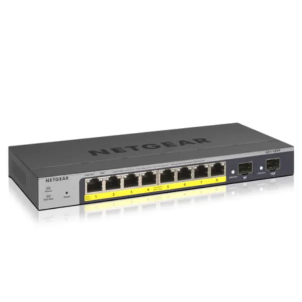 Netgear 8P Ge POE Smart Managed Pro Switch GS110TP-300EUS - immagine 1