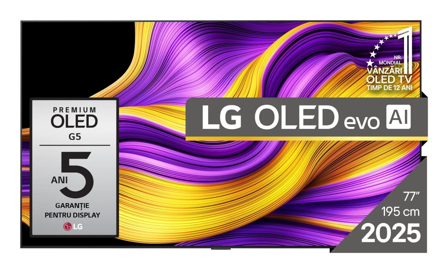 Lg Smart Tv Oled 77 Uhd 4K Nero - immagine 1