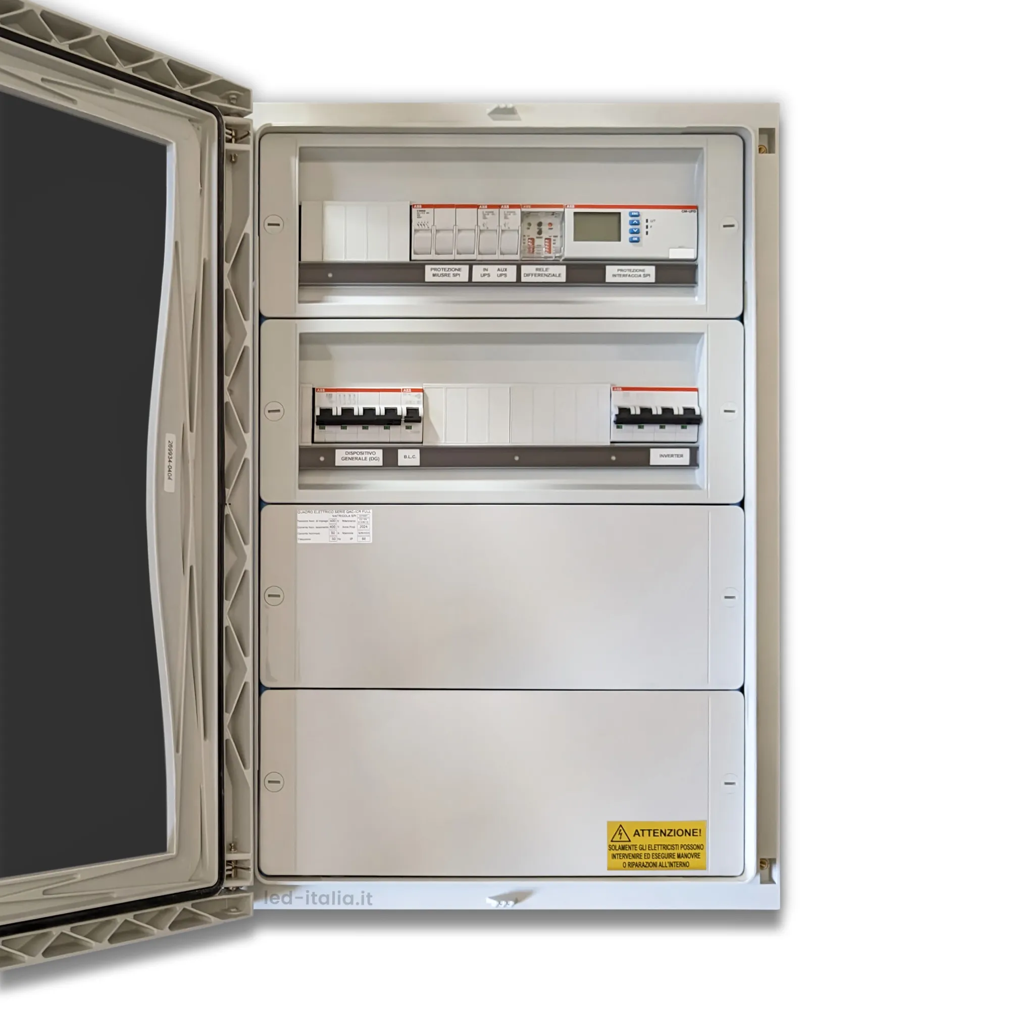 Quadro Ac Trifase 30Kw - 50A 400V - Ip66 36 Moduli Con Imtd - immagine 1