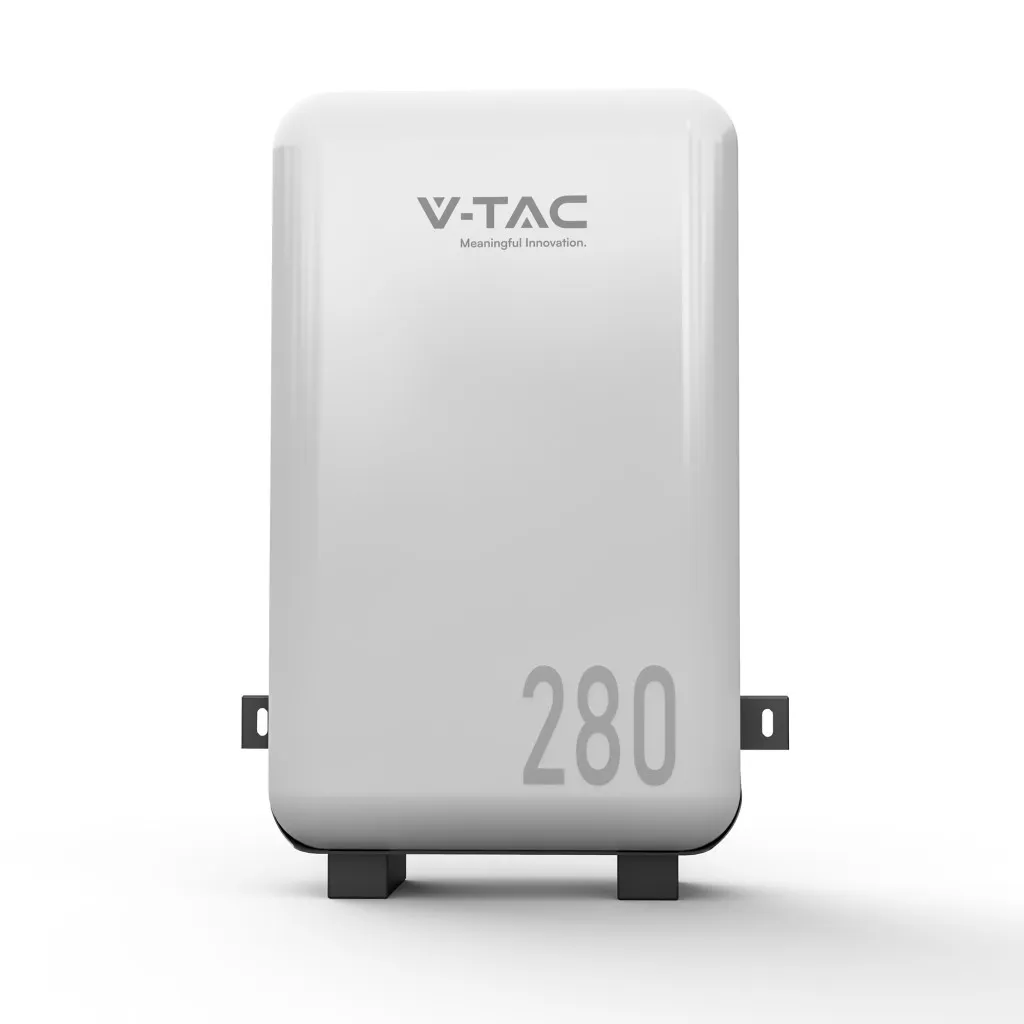 V-TAC Batteria di Accumulo 14.33kWh al Litio-Ferro-Fosfato (LiFePO4) da Muro BMS Integrato per Inverter Fotovoltaici (51.2V 280Ah) IP65 - immagine 1