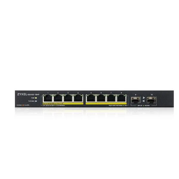 Zyxel GS1100-10HP - Switch Unmanaged, 8 Porte Gigabit Po GS1100-10HP-EU0102F - immagine 1