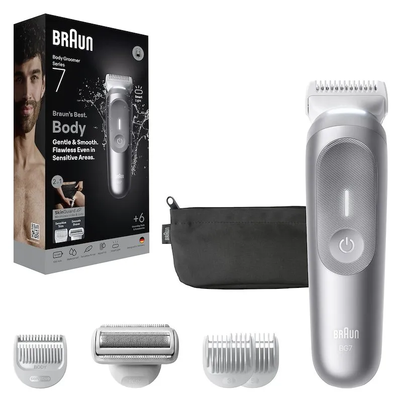 Braun Rasoio Elettrico Corpo Uomo Series 7 BG7550 Grigio - immagine 1
