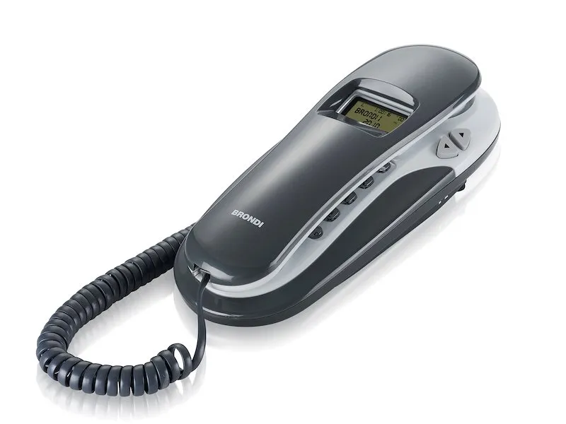 Brondi Telefono fisso Kenoby Cid grigio-bianco - immagine 1