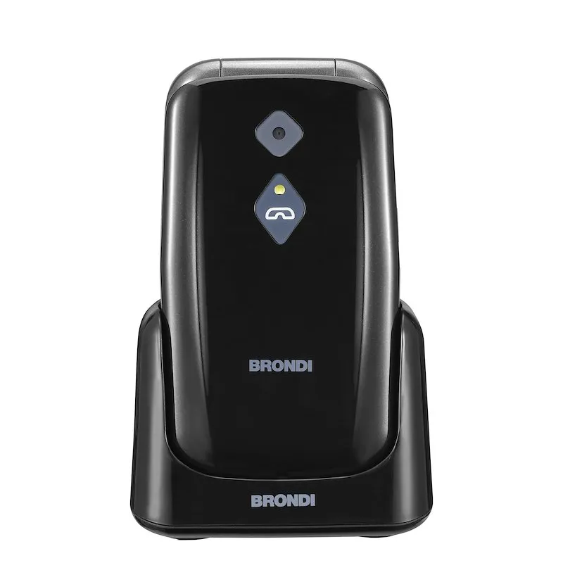 Brondi Cellulare Senior Amico Sicuro Plus Black Metal - immagine 1