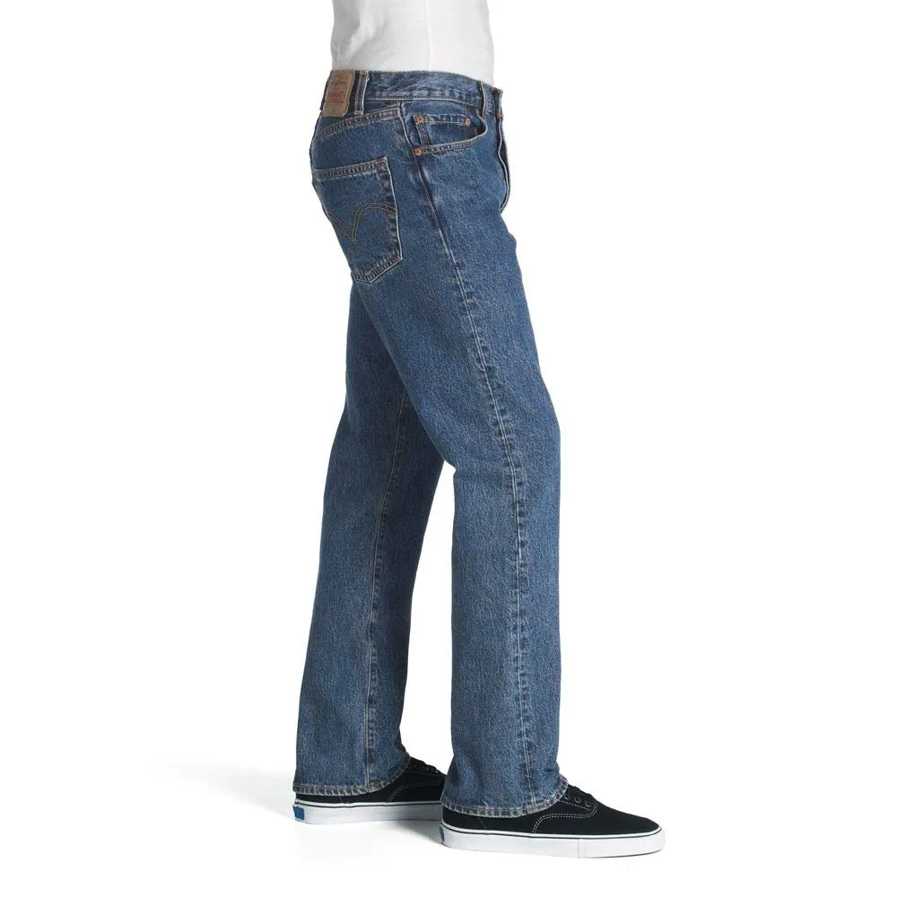 Levi's 501 Original Fit, Jeans Uomo, Dark Stonewash, 34W / 30L - immagine 2