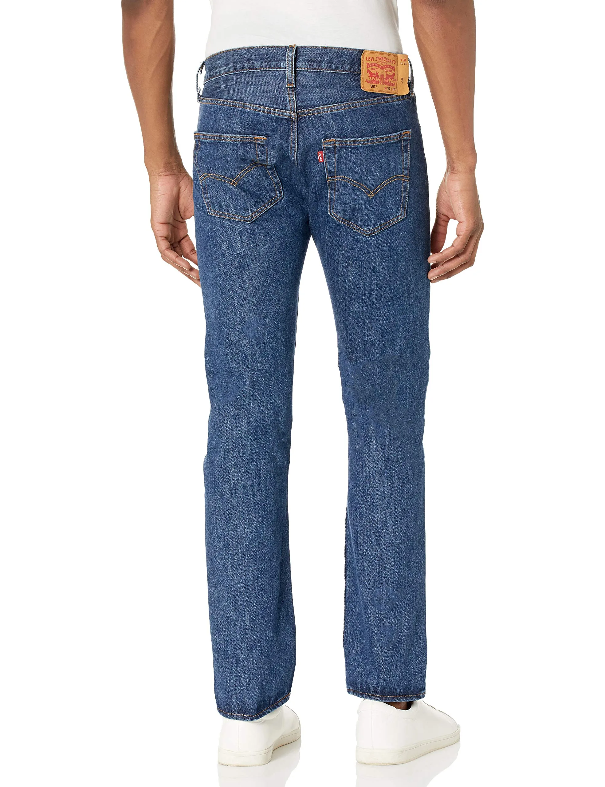Levi's 501 Original Fit, Jeans Uomo, Dark Stonewash, 34W / 30L - immagine 3