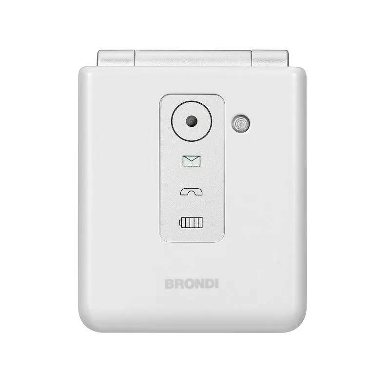 Brondi Cellulare Senior FLIPPER White Metal - immagine 1