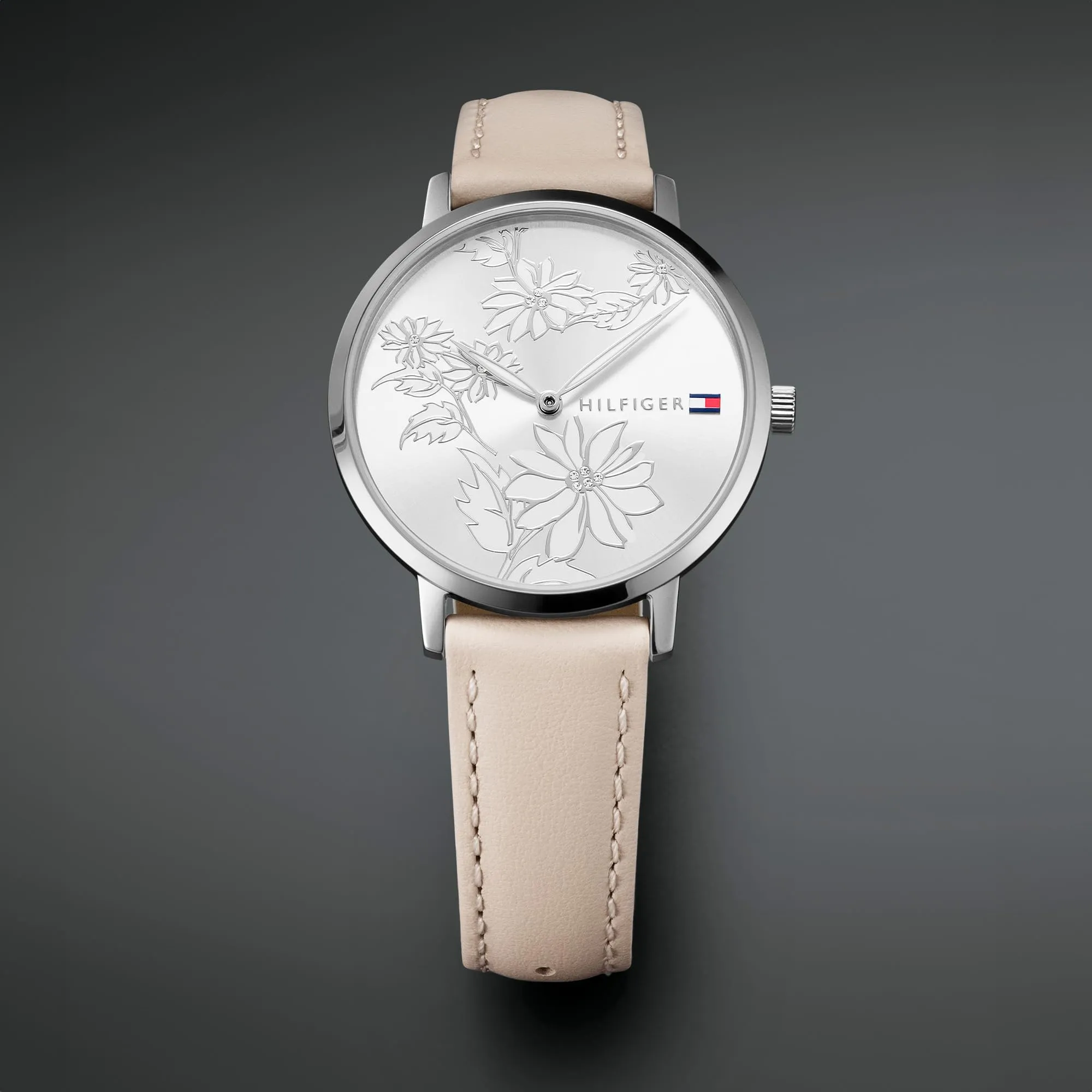 Tommy Hilfiger Orologio Con Movimento Al Quarzo A Due Lancette da Donna con Cinturino in Pelle Rosato - 1781919 - immagine 2