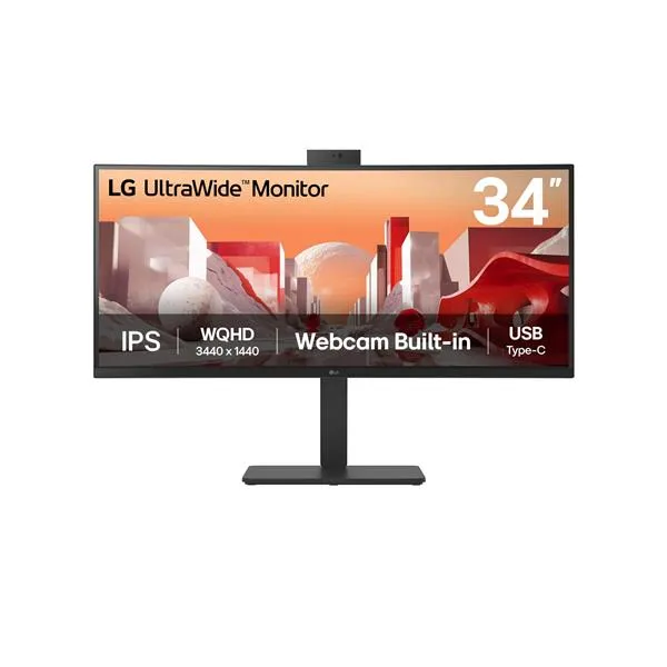 Lg 34 Ips Borderless - Curvo Webcam FHD 34BA85QE-B.AEU - immagine 1