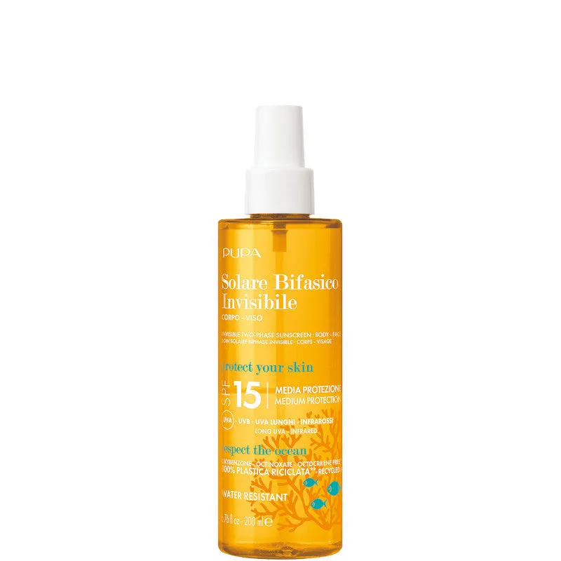 Pupa Solare Bifasico Invisibile SPF 15 Viso/Corpo 200 ML - 200 ML - immagine 1