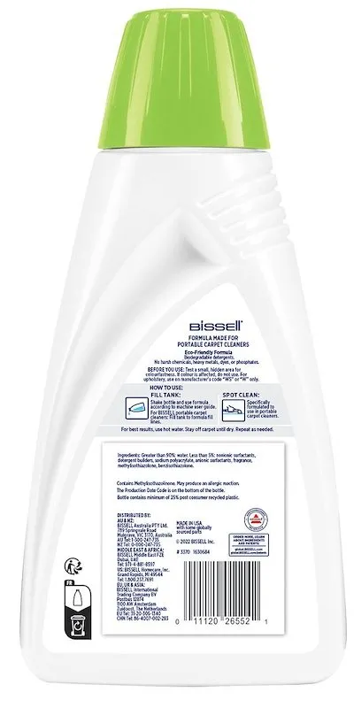Bissell Pet Natural Spot & Stain Portable Carpet Cleaning Solution 3370 - immagine 1