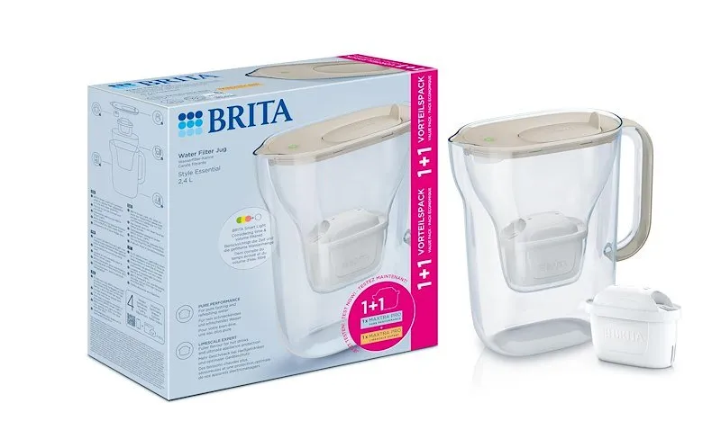 Brita Style Essential Sand 1filtro MAXTRA PRO Pure Performance +1 filtro MAXTRA PRO Limescale Expert - immagine 1