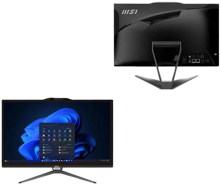 Lcd Pc MSI PRO AP222T 14MA All in One lcd 21.5 MultiTouch Antiglare cpu Intel Core i5-14400 ram 16GB ssd 512GB Windows 11 Professional colore Nero - immagine 1