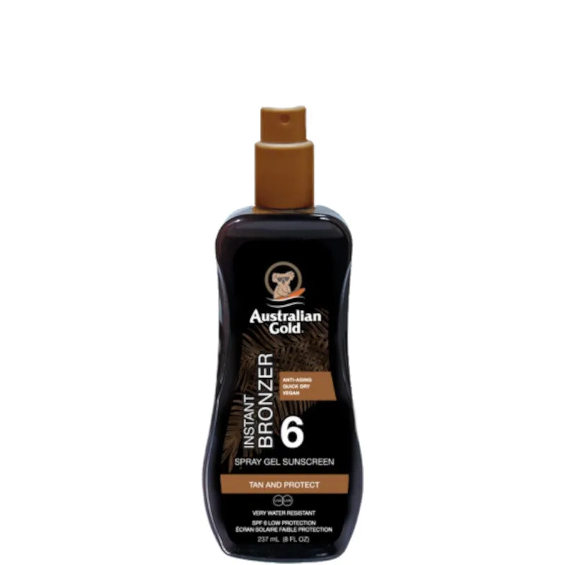 Australian Gold Instant Bronzer Spray Gels Sunscreen SPF 6 - 237 ML - immagine 1