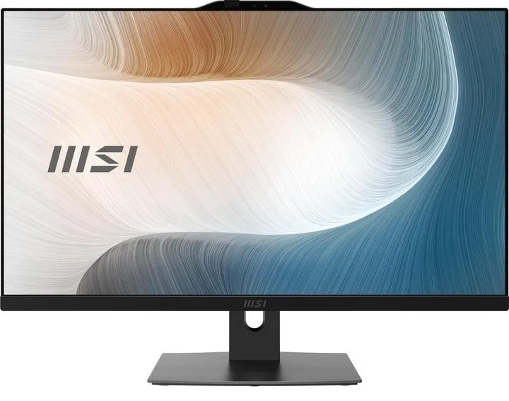 Lcd Pc MSI Modern AM242 1M All in One lcd ips 23.8 Full Hd MultiTouch AntiGlare cpu Intel Core 5 120U ram 16GB ssd 512GB Windows 11 Professional colore Nero - immagine 1