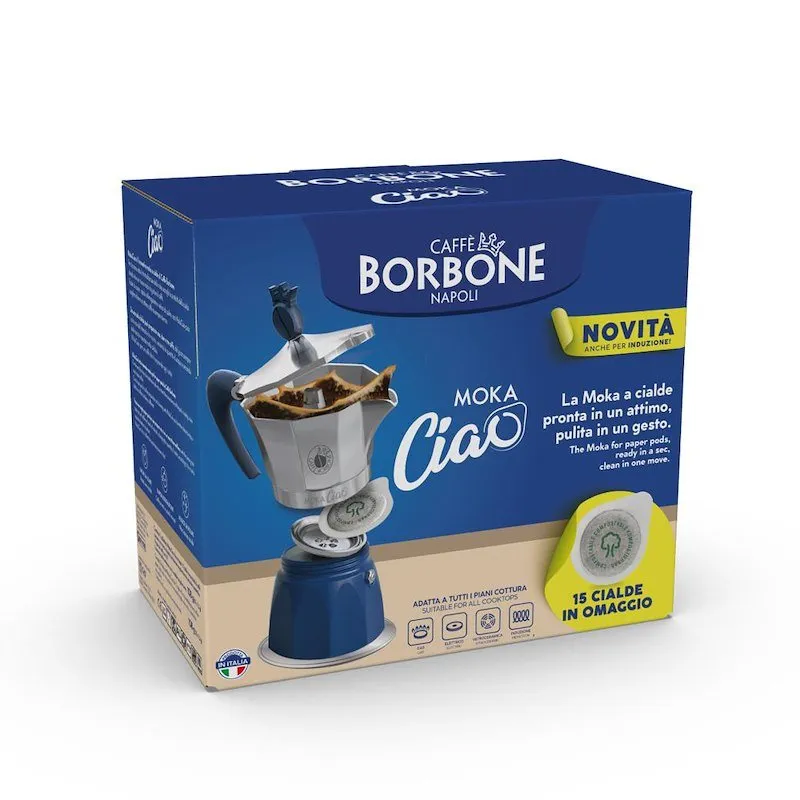 Caffe' Borbone Moka induzione MOKACIAO +15 cialde incluse - immagine 1