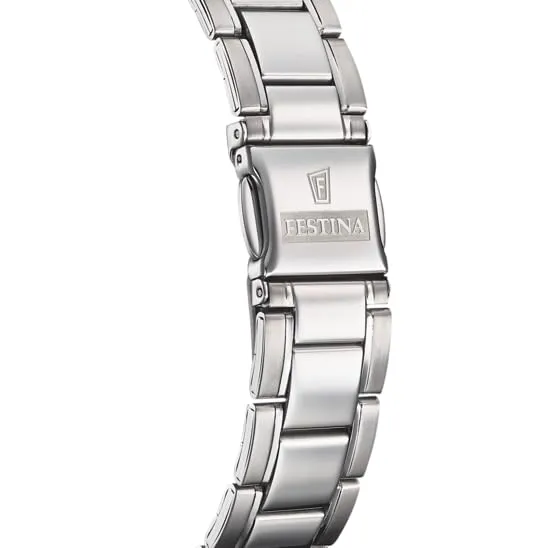 Festina Orologio Uomo Analogico in Acciaio Inossidabile 316l Argentato - immagine 2