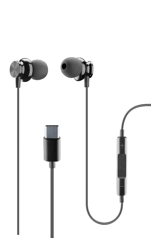 Cellularline Auricolari con Filo Sparrow Ausparrowtypeck Nero - immagine 1