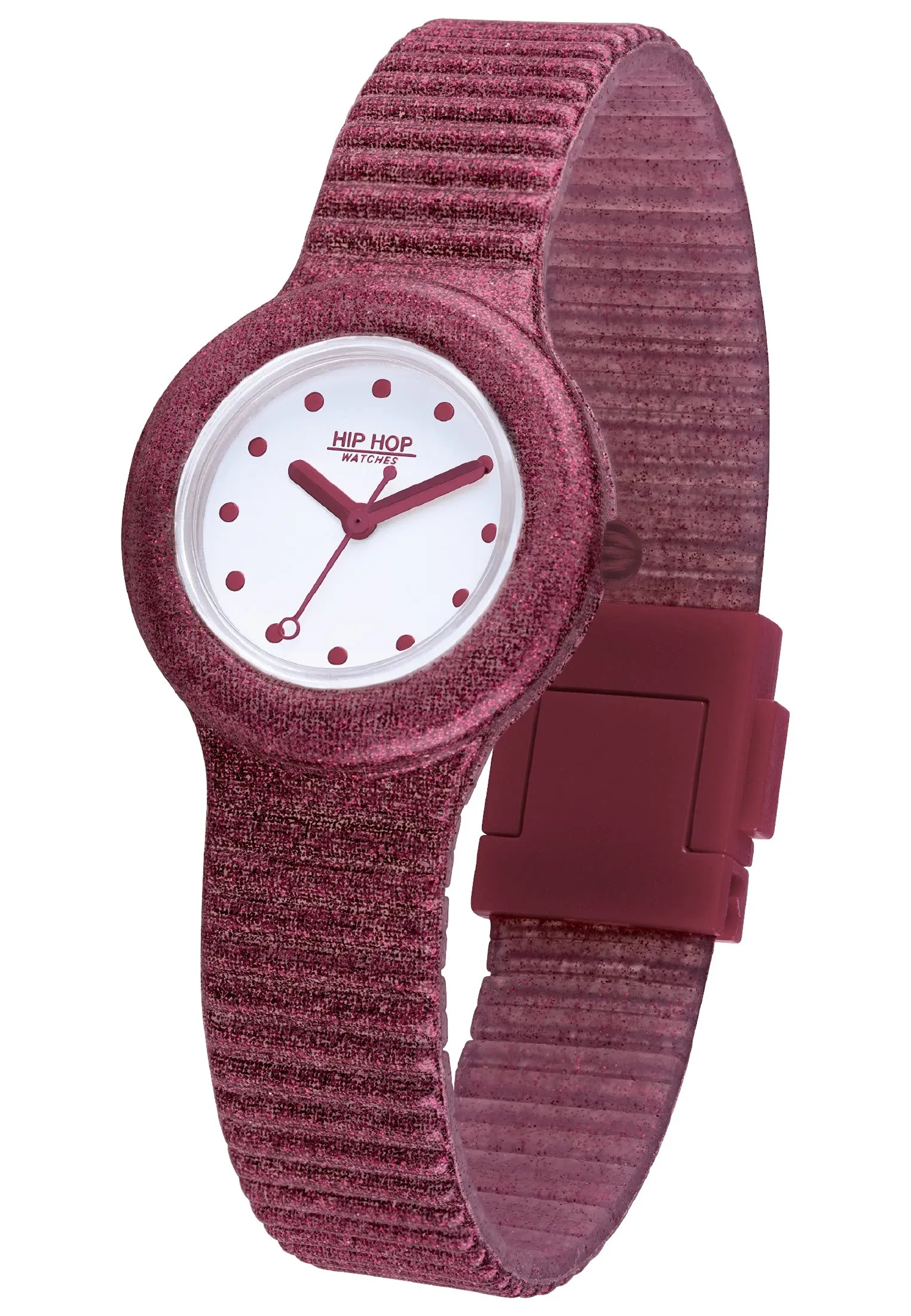 HIP HOP Orologio Donna, Bracciale in Silicone, Cassa 32 cm - immagine 4