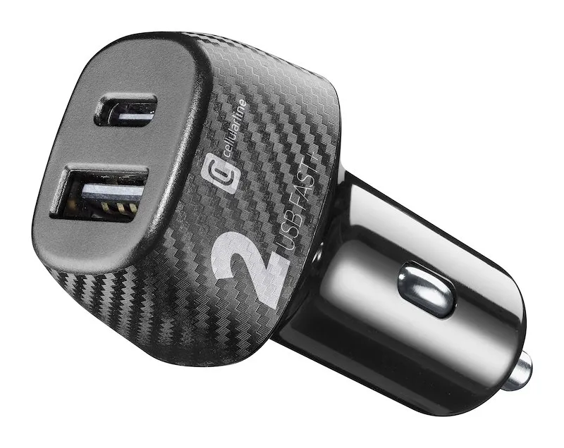 Cellularline CAR MULTIPOWER Cbrusb2pd32wk Nero - immagine 1
