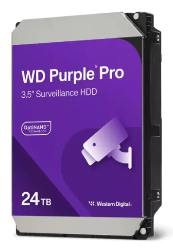 Western Digital Purple Pro WD241PURP disco rigido interno 24 TB 7200 Giri/min 512 MB 3.5 SATA - immagine 1