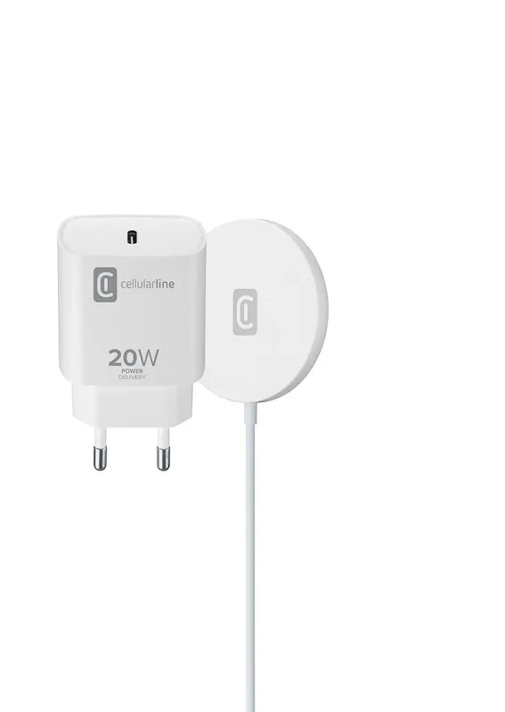 Cellularline Kit Caricabatterie Magsafe Bianco - immagine 1