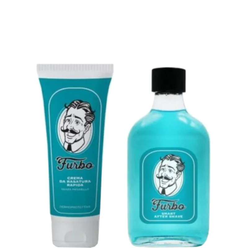 Furbo Crema da Rasatura Rapida + Lozione Dopobarba Confezione 100 ML Crema da Rasatura + 200 ML Lozione Dopobarba - 100 ML Crema da Rasatura + 200 ML Lozione Dopobarba - immagine 1