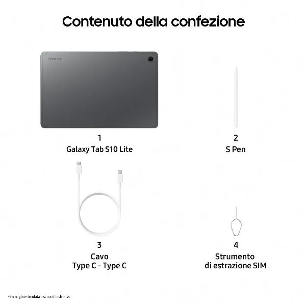 Samsung Galaxy Tab S10 Lite 10.9 5G Enterprise 6+128GB SM-X406BZAREEE - immagine 1