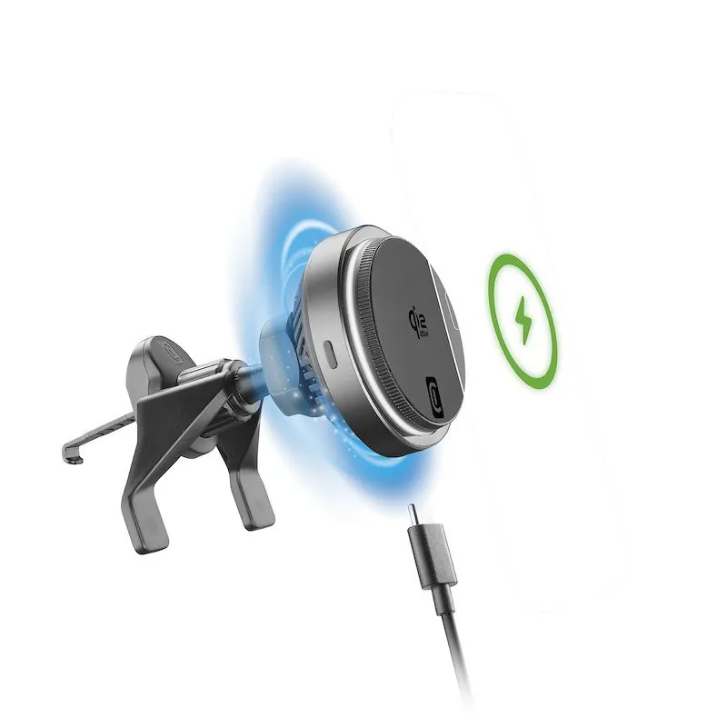 Cellularline Caricabatterie car FREEZE MAG QI2 25W Magqi25holdcoolerk - immagine 1