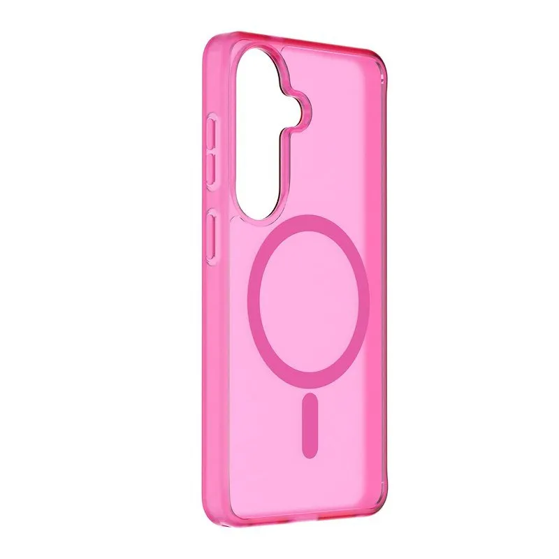 Cellularline Custodia Galaxy S26 Frosty Mag Trasparente Rosa - immagine 1