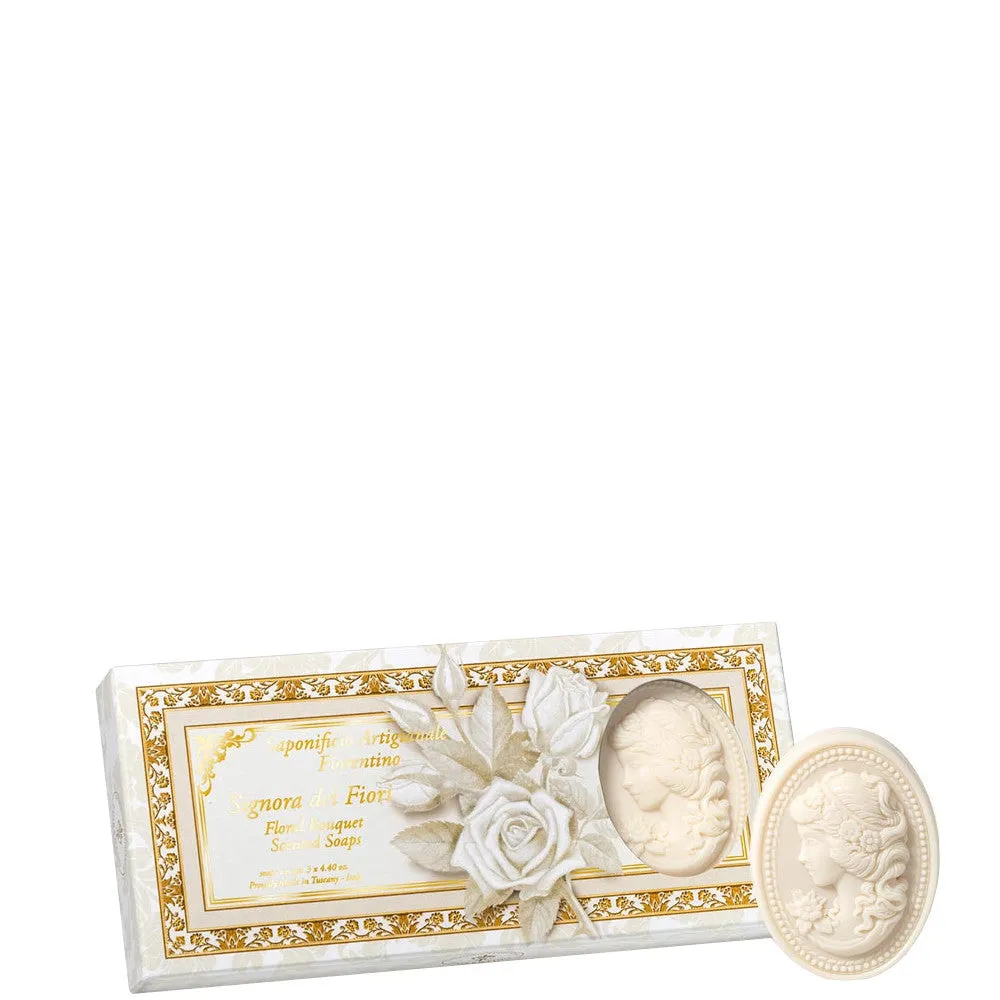 Saponificio Artigianale Fiorentino Signora dei Fiori 3 x 125 gr - 3 x 125 gr - immagine 1