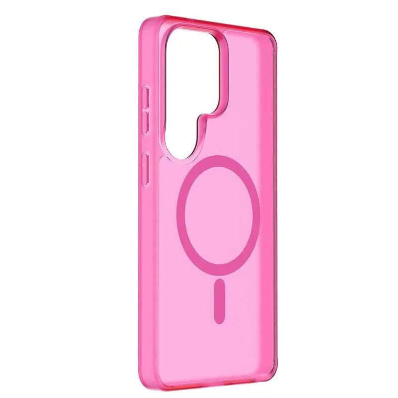 Cellularline Custodia Galaxy S26 Ultra Frosty Mag Trasparente Rosa - immagine 1