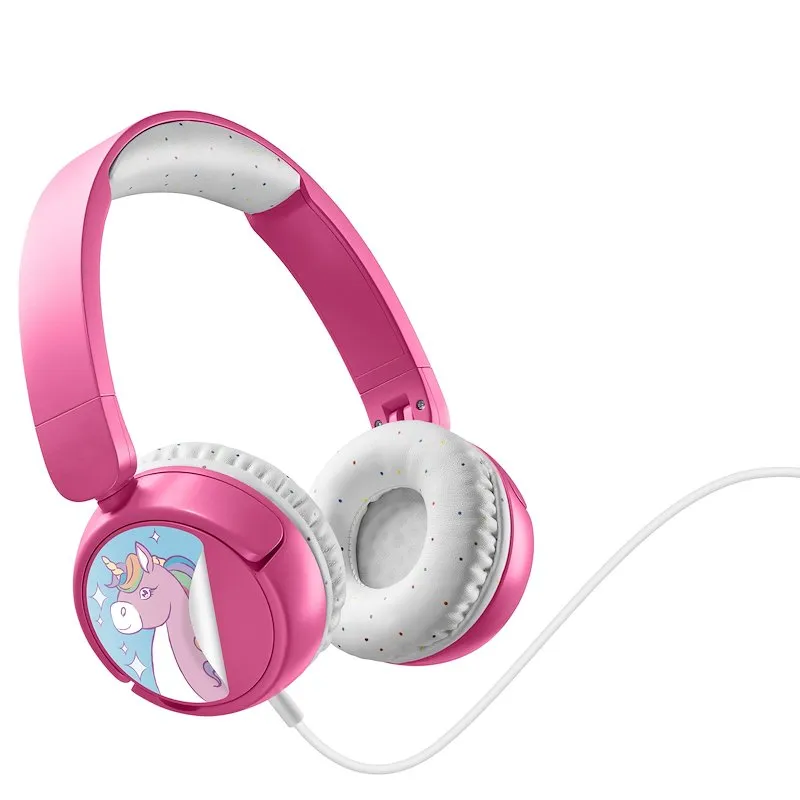 Cellularline Cuffia a filo per i piccoli Headbmskidsp Rosa - immagine 1